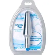 CleanStream AlumiTip XG-200 Aluminum Enema Nozzle - Unisex Anal Pleasure - Silve