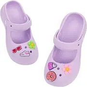 [LiuSuper] Womens Clogs Classic Mary Jane Garden Clog Shoes Comfortable Thick Sole Non-Slip Summer Beach Slide Sandals