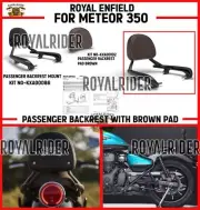 Royal Enfield Passenger Backrest With Brown Pad For Meteor