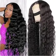 Women Wigs 12-32 inch Loose Deep Wave Lace Front Human Hair Wigs for Women 13X4 Lace Frontal Wig 180% Density Curly Lace Closure Wig Lace Wig Human Hair Wigs