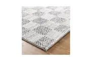 Doreen Grey Checkered Rectangle Rug