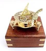 NauticalMart Marine Maritime Brass Sundial Compass