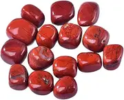 2.2lb Red Jasper Tumbled Stones,Natural Irregular Polished Healing Stone for Wicca, Reiki, Healing Energy, Chakra Stones, Witchcraft Supplies,1.0~1.2in/2.2lb