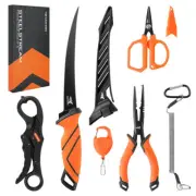 KastKing SteelStream 6pc Fishing Tool Kit - Corrosion Resistant Fishing Pliers w