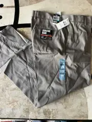 NWT Dockers Signature Wrinkle Free light Brown Stripes Straight fit Pants 36x32