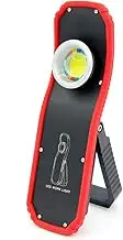 60W Portable Flashlight Torch USB Work Light COB Lanterna Hook Lamp for Camping Black