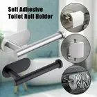 1X Wall Mounted Toilet Roll Holder Tissue Paper Stand Bathroom Bar No Drilling