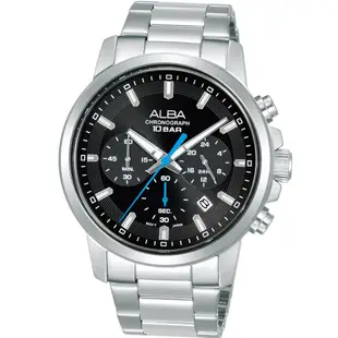 ALBA 雅柏 ACTIVE 三眼計時手錶(VD53-X399D/AT3J57X1)