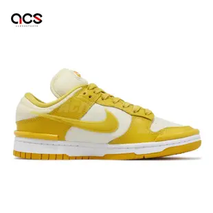 Nike 休閒鞋 Wmns Dunk Low Twist 女鞋 白 檸檬黃 低筒 經典 DZ2794-100