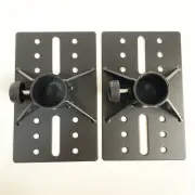 2 Pcs 35mm Metal Mounting Tripod Pole DJ/PA Speaker Adapter Brackets 175x110mm
