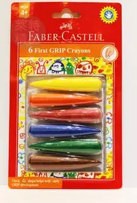 在飛比找Yahoo!奇摩拍賣優惠-德國Faber-Castell可擦拭學齡蠟筆(6入)