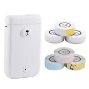6 Cartoon Sticker Mini Portable Smart Label Maker Bluetooth Thermal Printer D30S
