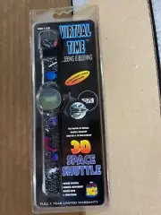 Rare Virtual Time SPACE SHUTTLE 3-D Hologram Watch By Good Stuff MOC