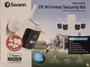 Swann All Secure 650 Wireless Security Camera Kit x 4 Power Hub & Motion sensors