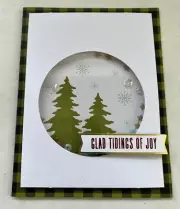 Handmade Christmas Greeting Card~Shaker Card~Glad Tidings of Joy