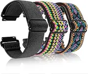 [Amaxiu] Stretch Nylon Watchband, Adjustable Sport Watch Strap Braided Watch Band for Men Women Compatible with Smartwatch