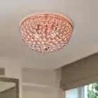 Flush Mount Ceiling Light 2 Pack Rose Gold Pink Kids Room Lighting Girls Decor