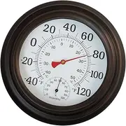 Temperature and Humidity Gauge Hanging Hygrothermograph Easy to Read Retro Style Climate Comfort Reminder for Patio Household