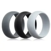 Silicone Rubber Ring Bands 3Pcs