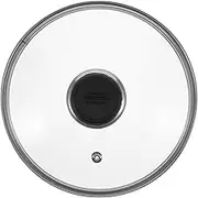 TIDTALEO Multi Function Frying Pan Glass Lid Washable Pot Cover for Cooking Cracking Design Practical Kitchen Essential Fits Various for Home and Restaurant Use