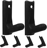 Abaodam 6pcs Barbell Stand Wall Mount Barbell Holder Wall Mounted Weight Rack Weight Plate Rack Dumbbell Holder Pc Black