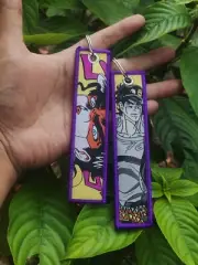 Jotaro Kujo Jojo Bizarre Embroided Key tag Anime Keychain JetTag Lanyard