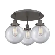 Innovations Lighting 916-3C-12-20 Canton Flush Canton 3 Light - Bronze