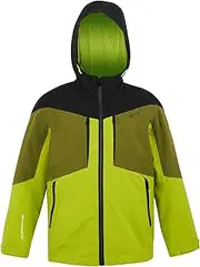 [REGATTA] Childrens/Kids Highton VI Waterproof Jacket (UK Size: 7-8 Years) (Grenoble Green/Nephrite Green/Black/Wild Lime)