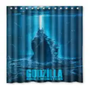 Waterproof Shower Curtain Godzilla King of the Monsters Polyester Decor