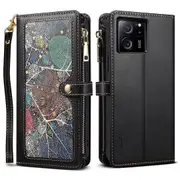 ESEBLE Galaxy Wallet Design Stand Phone Cover Case For Xiaomi Redmi K60 Ultra/13T/13T Pro