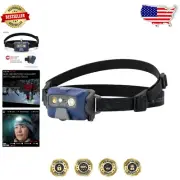 Advanced Focus System Headlamp - 800 Lumens, Waterproof Rechargeable Lighting