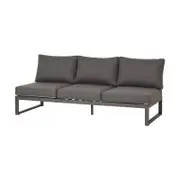 Deck Outdoor Concepts Denver 3 Seater Outdoor Aluminium Lounge in Charcoal