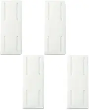 4 Pack Sticker Hanger Panel Self Adhesive Holder Socket Fixer Extension Cable Organizer Socket Power Strip Holder Pasting for Router, Remote Control