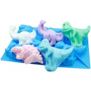 2X 3D 6 Dinosaur Silicone Mold Chocolate Baking Mould DIY Candy Jelly Ice Cube