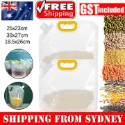 10pack Cereals Grain Moisture-proof Sealed Bag Transparent Grain Storage Bag AUS