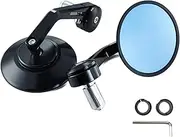 Compatible for Royal Enfield Bullet/Meteor/Classic 350 500 Interceptor 650 CNC Motorcycle Bar End Mirrors Retro Handlebar Tip Rearview