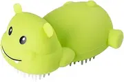 WOFASHPURET Cartoon Hippo Shampoo Brush Silicone Scalp Massage Comb for Shower Body Care Gentle Exfoliator for Sensitive Skin Comfortable Grip for Relaxing Hair Washing