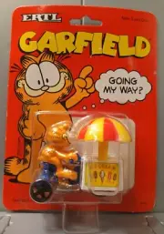 ERTL 1990 Garfield Cat Ice Cream Cart DieCast Toy 2997 Going My Way Pre-owned
