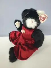Ebony the Cat Attic Treasures Ty Beanie Baby Retired Collectible