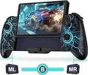 Coogamefly Controller Switch für Nintendo Switch Wireless, Bluetooth Controller mit 6-Achsen-Gyro und einstellbarem RGB, Programmierbarer/Turbo, einteiliger Switch Controller mit Großem Griff