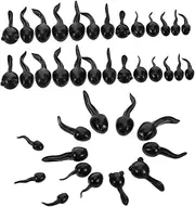 MOLUCKFU 39pcs Terrarium Decor: Miniature Tadpole Resin Figurines - Tiny Animal Models for DIY Micro Landscape Ornaments - Mini Garden Animal Decor