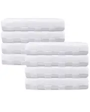 DePera Home Waffle Terry Set Of 8 Turkish Hand Towels