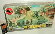 Semi-Sealed Airfix 01303 M4 Sherman Tank Model Kit in 1:76 Scale