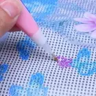 5D Diamond Painting Cross Stitch Luminous Point Drill Pen(Pink/Single Head)
