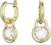 Dextera - Blanc Doré - Boucles d'oreilles - Swarovski, large, Metal, Swarovski