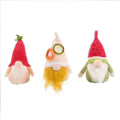 Summer Gnome Watermelon Strawberry Tomte Nisse Scandinavian Swedish Farmhouse