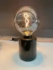 Ikea MARKFROST Table lamp, marble black 4 " (NO BULB) - NEW