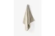 Linen House Bath Sheet Velour Stripe 82x170cm - Moonbeam