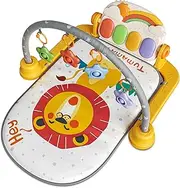 Baby Activity Gym with Piano, Light-Up Play Mat with Music & Hanging Toysfor Newborn Infants 0,3,6,9months (Lion)