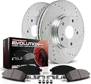 K7008 Rear Z23 Evolution Brake Kit with Drilled/Slotted Rotors and Ceramic Brake Pads